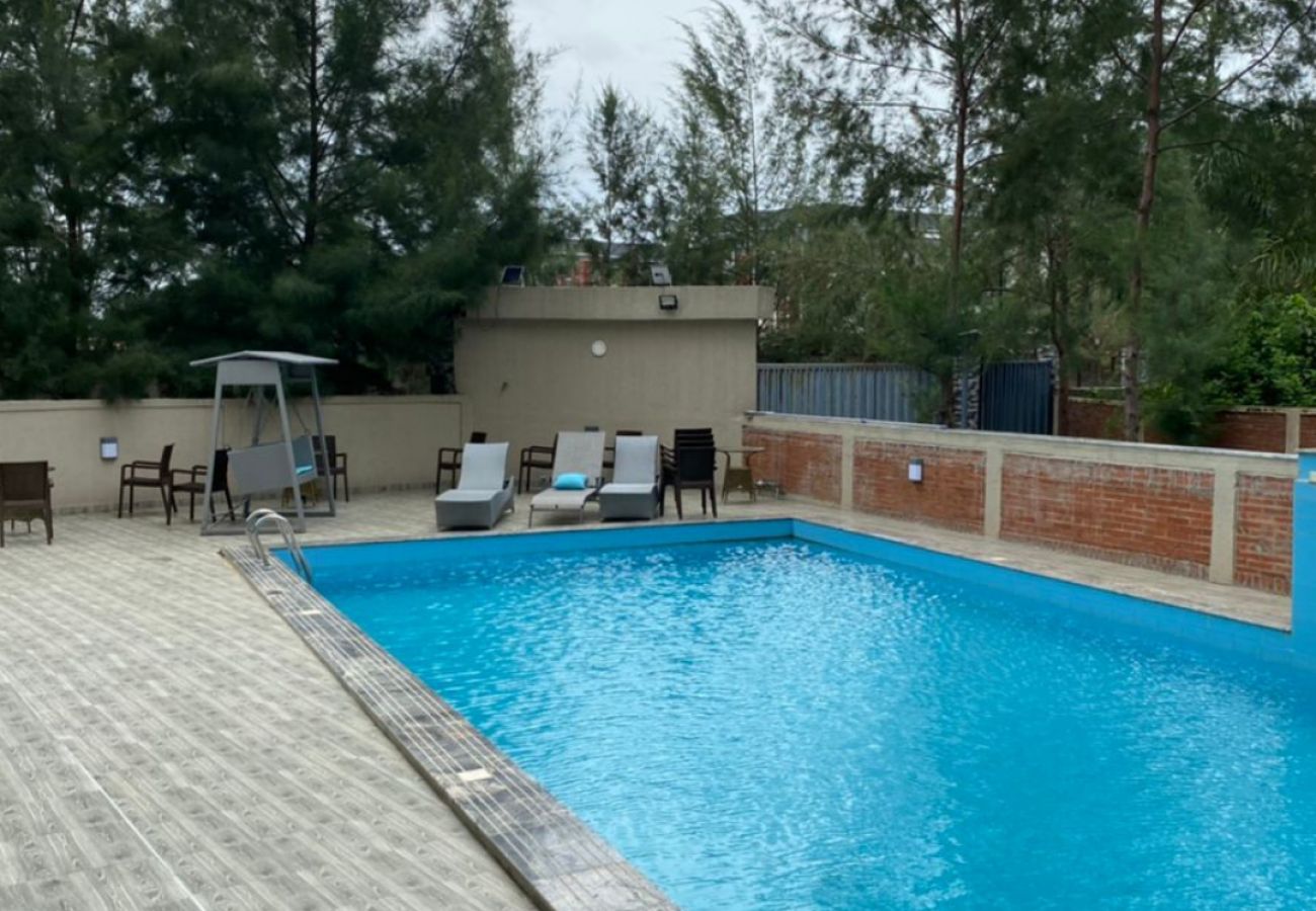 Apartment in Lekki - Beautiful 1 Bedroom Apartment with Swimming Pool in Lekki County Homes Estate in Lekki