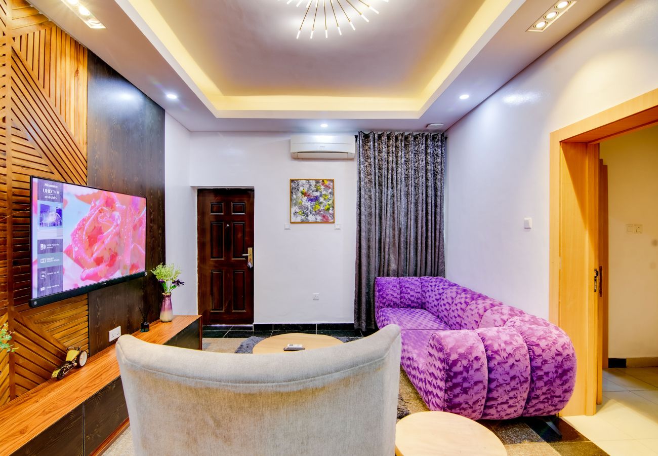 Apartment in Lagos - Elegant 1 bedroom with swimming pool and convertible snooker| Victoria island 