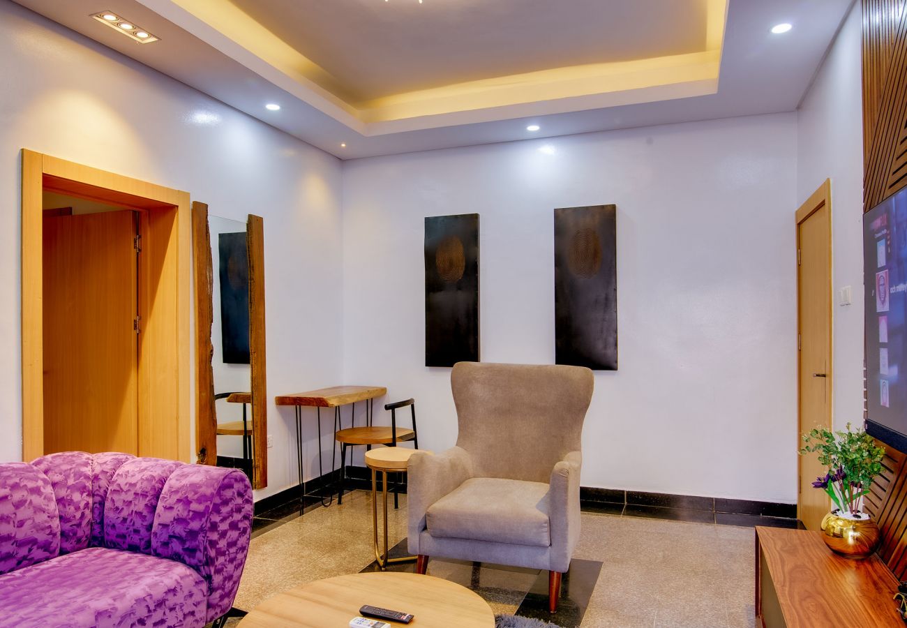 Apartment in Lagos - Elegant 1 bedroom with swimming pool and convertible snooker| Victoria island 